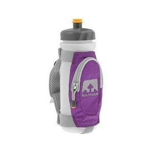Nathan handheld water bottle Purple and Gray Wristlet Clutch